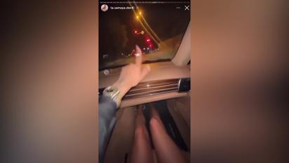 Киевская блоггерша показала, как катается по Южному мосту со "спецпропуском" в компании живодера