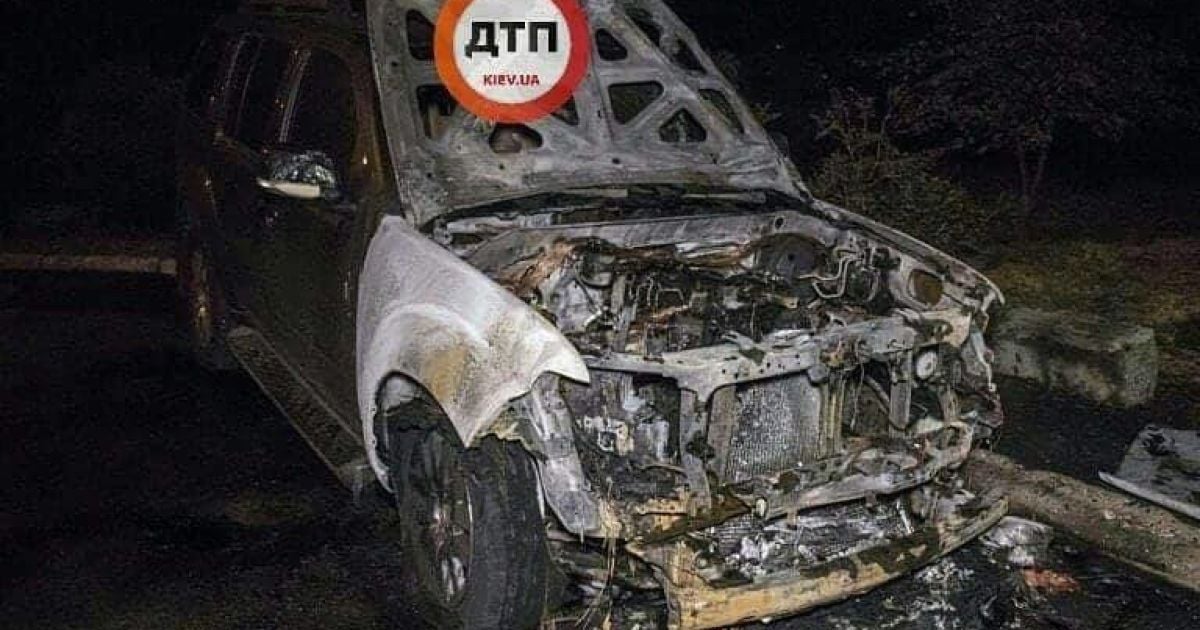 В Киеве на Троещине зафиксирован случай поджога автомобиля