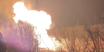 В оккупированной Макеевке – масштабный пожар на газопроводе: фото, видео