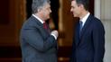 Петр Порошенко и премьер Испании Педро Санчес