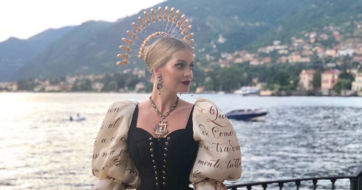 Китти Спенсер на шоу Dolce & Gabbana