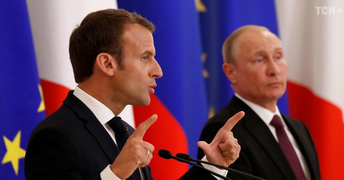 Макрон пояснив Путіну, що санкції проти Росії діятимуть до прогресу на Донбасі