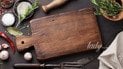 Кухонна деревʼяна обробна дошка