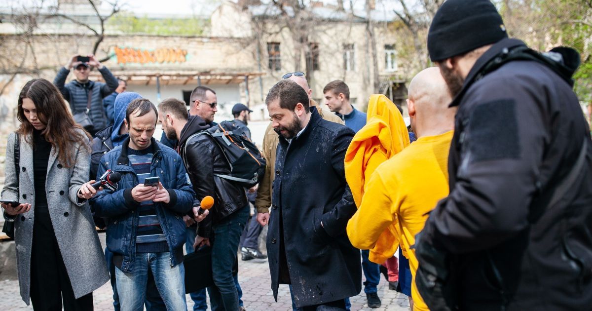 Мустафа Найєм в Одесі / © Українська служба інформації