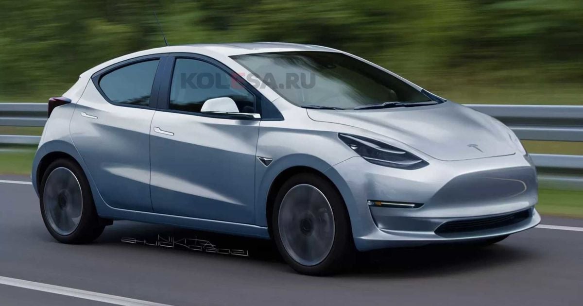 Как может выглядеть Tesla Model 2: в Сети создали рендеры крошечного электрокара
