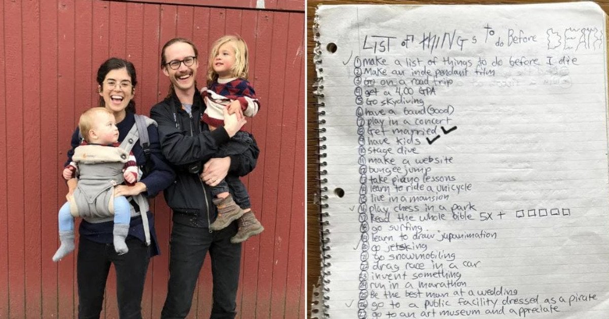 Леслі Гартер-Берг із покійним чоловіком і дітьми