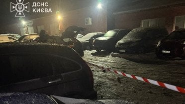 Наслідки атаки на Київ 28 січня._3 / © ГУ ДСНС у Києві