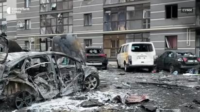Момент атаки на Сумы попал на видео
