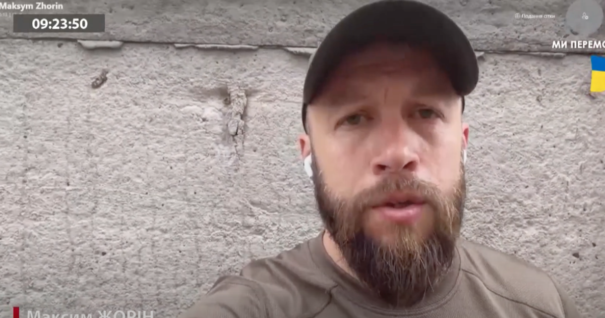 Екскомандир "Азову", заступник командира 3-ї ОШБр Максим Жорін Скриншот з відео