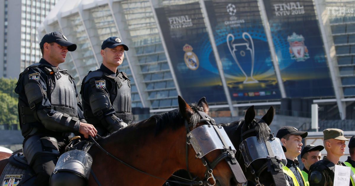 Правоохранители показали, как будут обеспечивать безопасность на финале Лиги чемпионов.