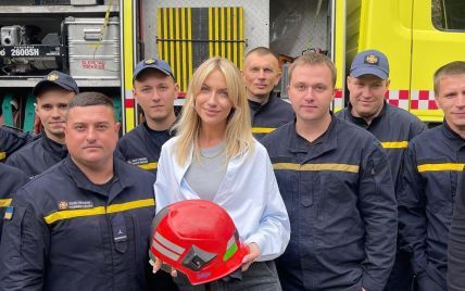 Леся Нікітюк похизувалася незвичним подарунком від рятувальників з Кривого Рогу