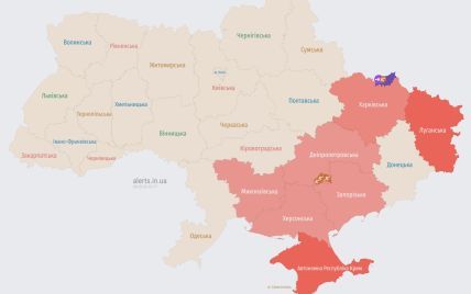 Частину України уночі охопила повітряна тривога