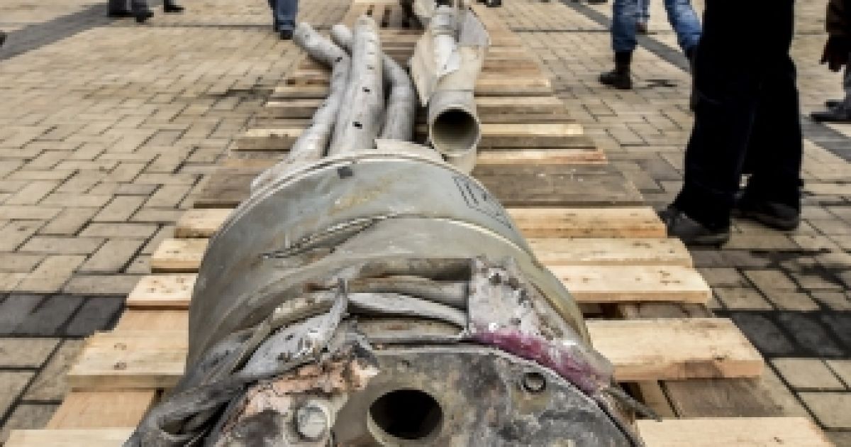 На Михайловской площади выставили "трофейную" российскую военную технику и оружие. / © President.gov.ua