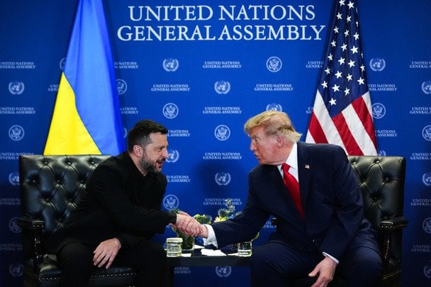 23 вересня 2026. Зустріч президентів США й України на полях Генасамблеї ООН у Нью-Йорку. / © Associated Press
