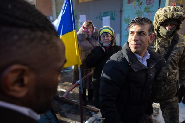 Ріші Сунак у Києві / Фото: Rishi Sunak у X