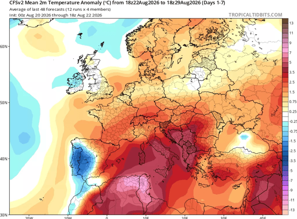 Метеорологічна карта / Джерело: Ігор Кібальчич на Meteoprog 
