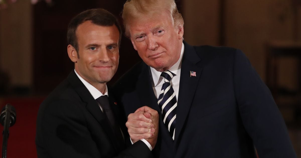 Трамп и Макрон