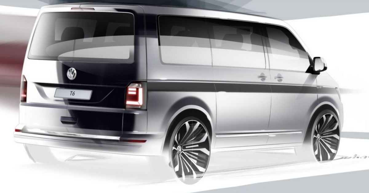 Volkswagen опубликовал тизер нового Transporter