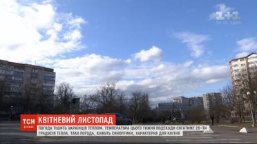 Украинцы наслаждаются рекордно теплым ноябрем