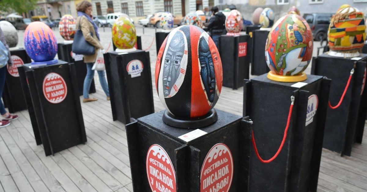 Шестой Фестиваль писанок во Львове. / © УНИАН