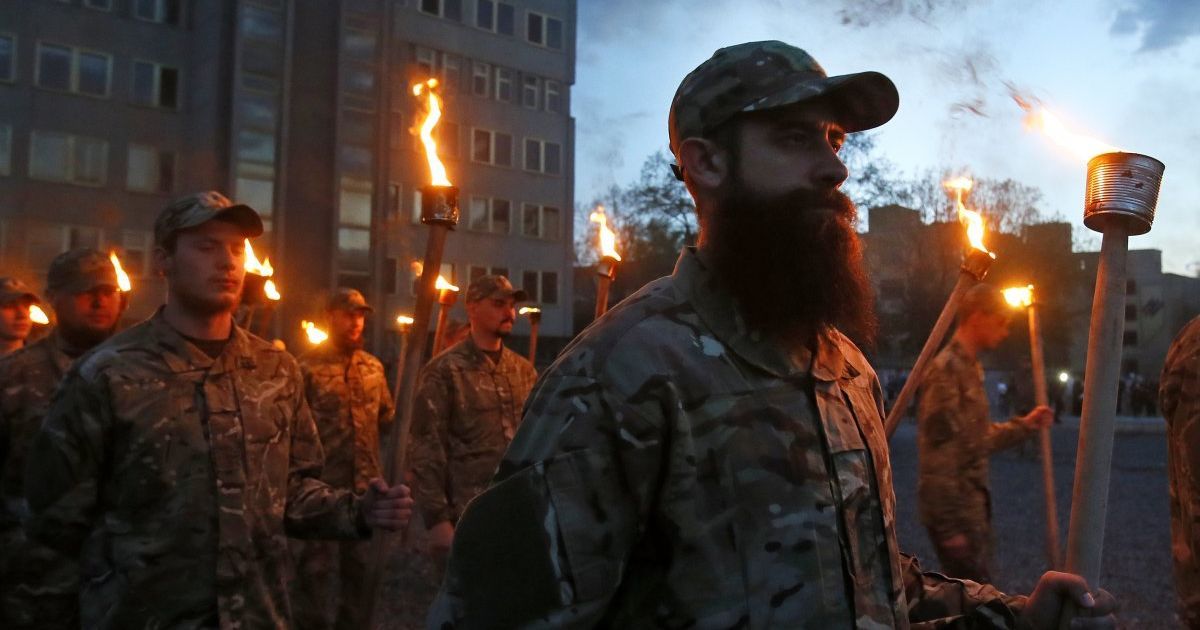 Торжественное открытие школы сержантов полка "Азов" в Киеве. / © УНИАН