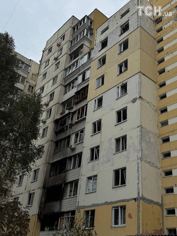 Фото: Наслідки атаки на Оболоні / Валерія Ковалінська