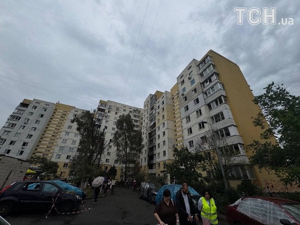Фото: Наслідки атаки на Оболоні / Валерія Ковалінська