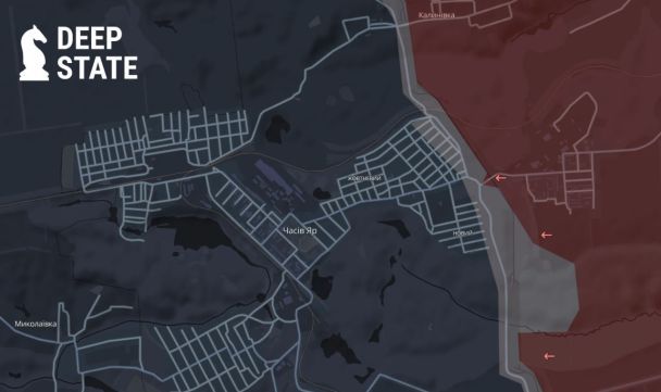 Часов Яр – ситуация на фронте Фото: DeepState