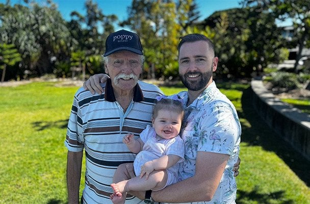 Чарльз Сміт з онукою і сином / © Guinness World Records