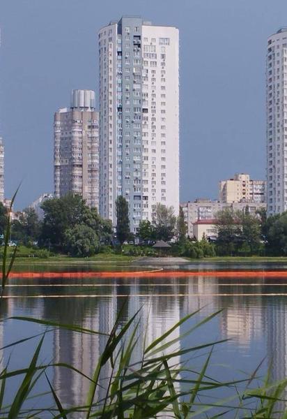 Забруднення озера в Києві