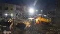 Последствия ракетного удара по Киеву