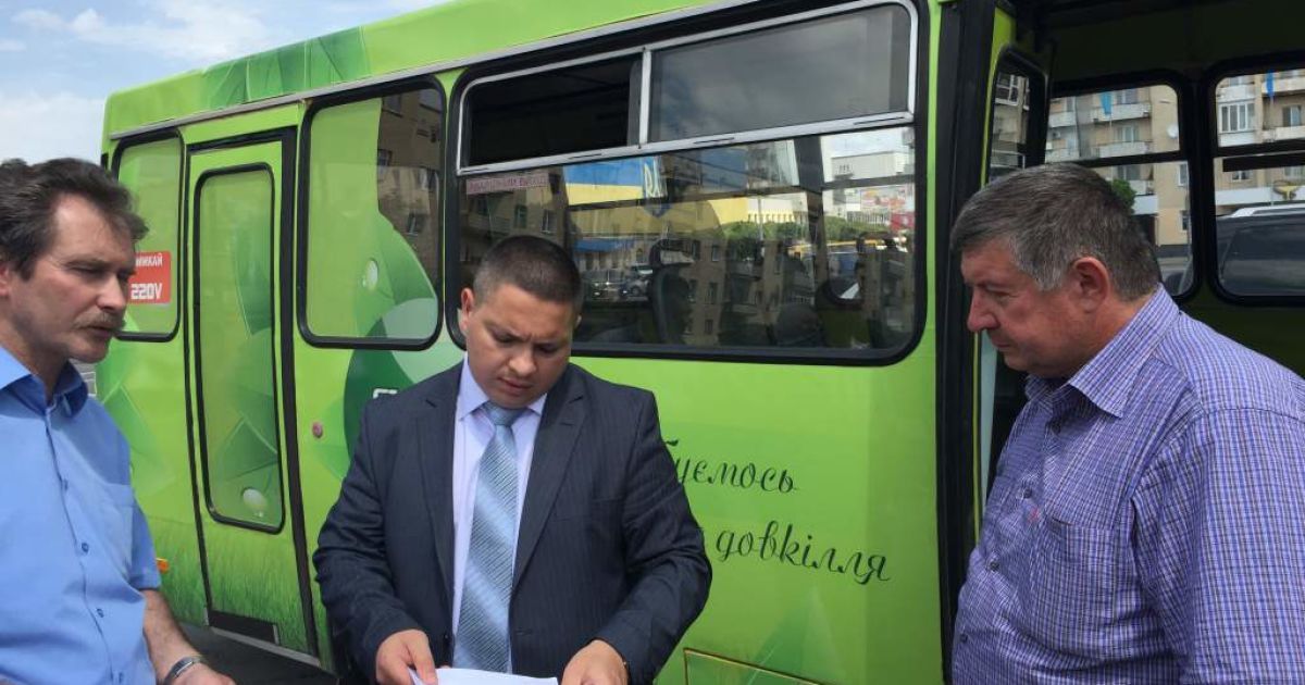 В Житомире состоялась презентация электроавтобуса
