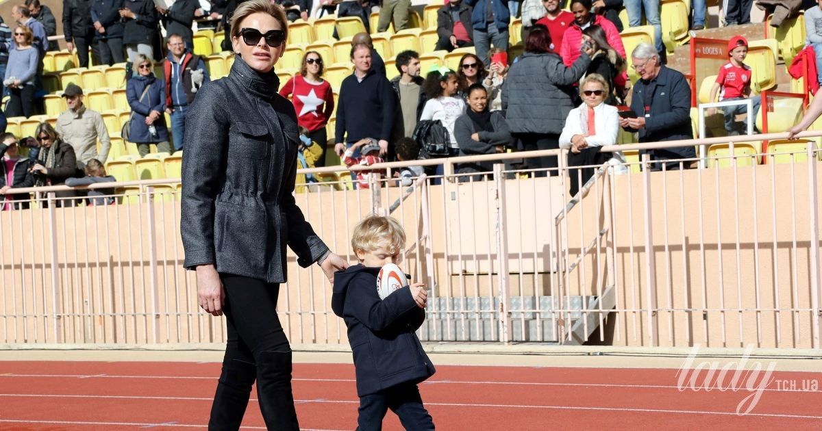 Княгиня Шарлин с сыном Жаком