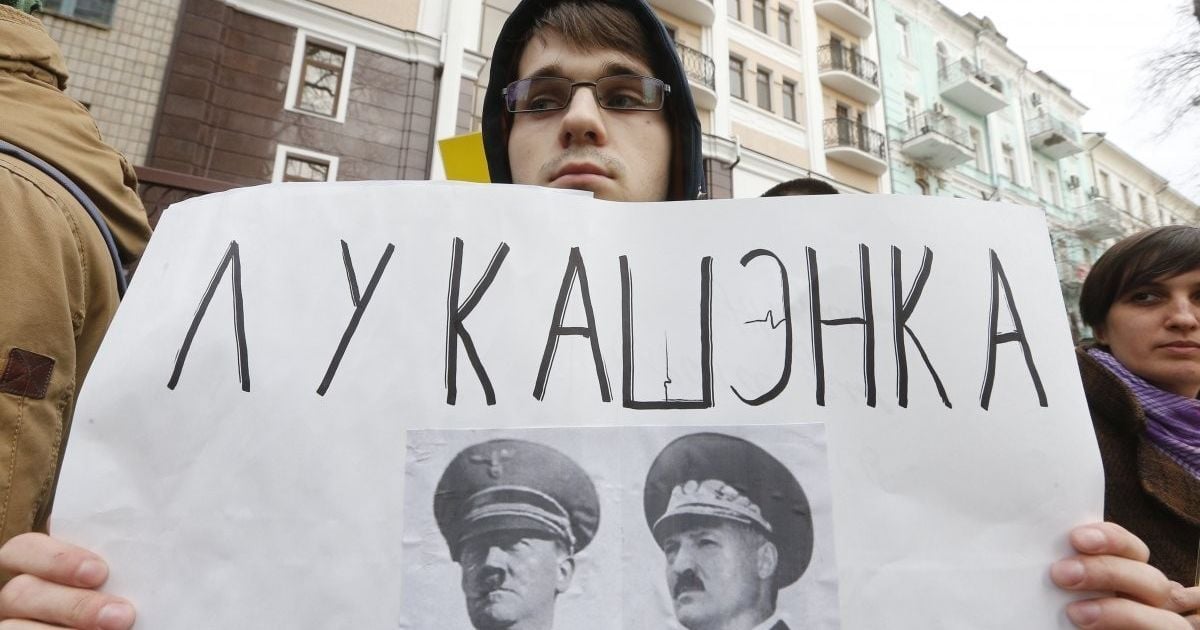В Киеве состоялась акция солидарности с задержанными демонстрантами в Минске