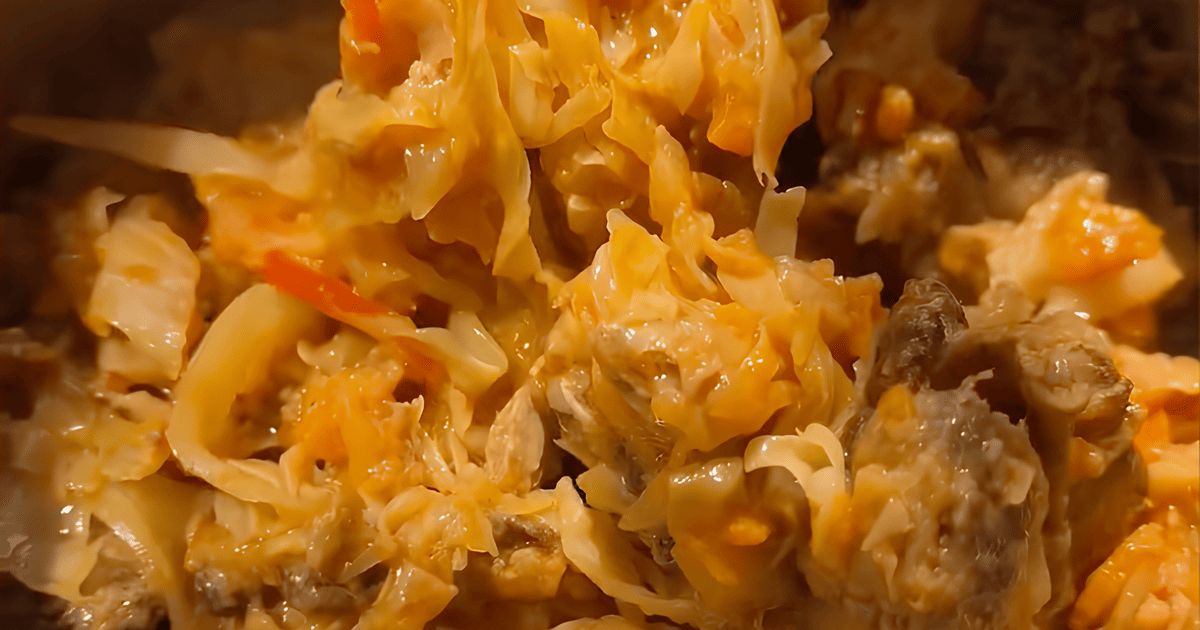 Ребра з тушкованою капустою tiktok.com_@anna_di__