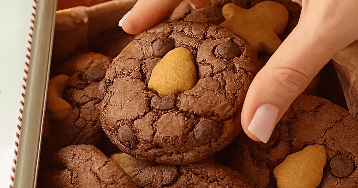 Печенье с апельсином и маленькими пряниками tiktok.com_@annasimiachko