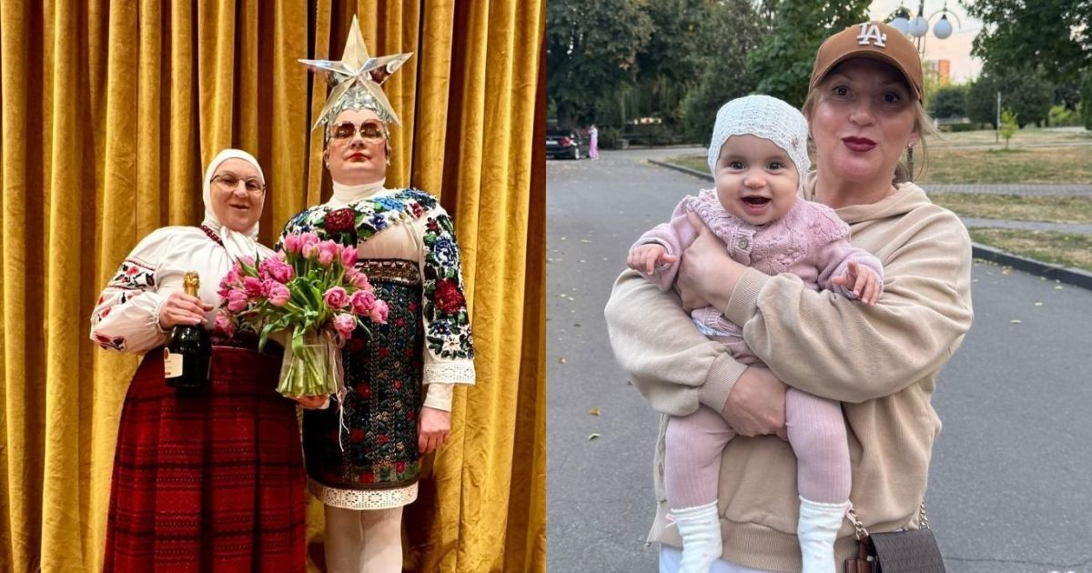 "Мама" Верки Сердючки Инна Белоконь с внучкой