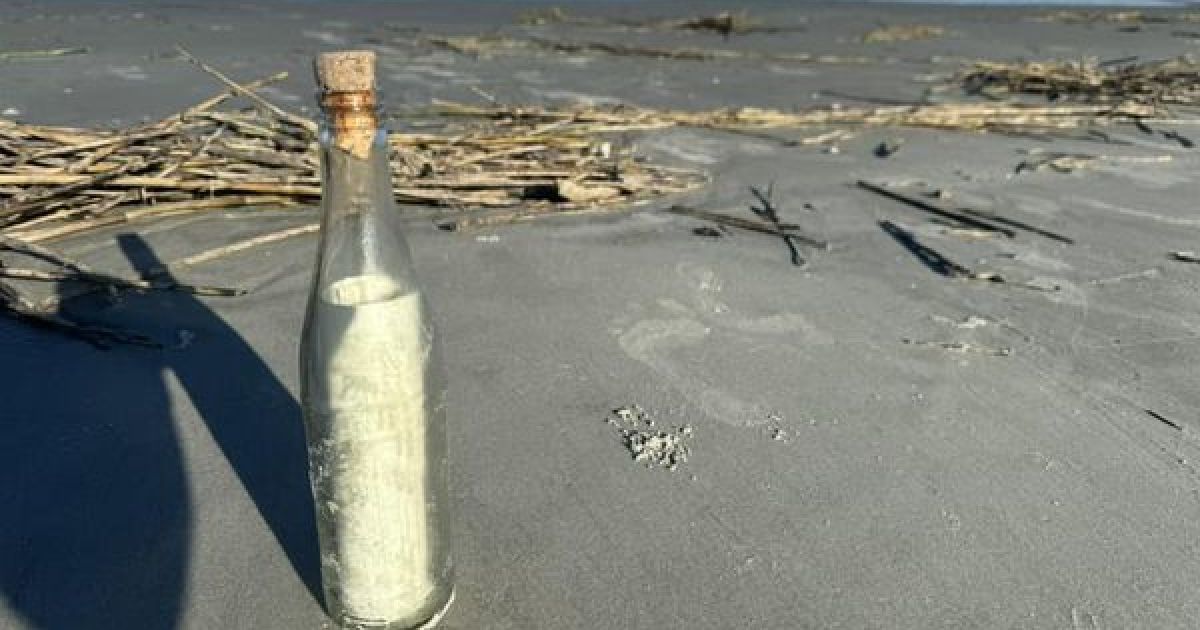 Бутылка с посланием / Фото: facebook.com/rebecca.bowling1