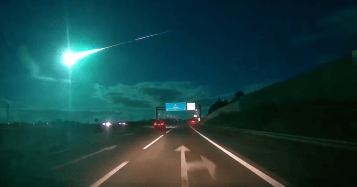 Метеорит над Европой