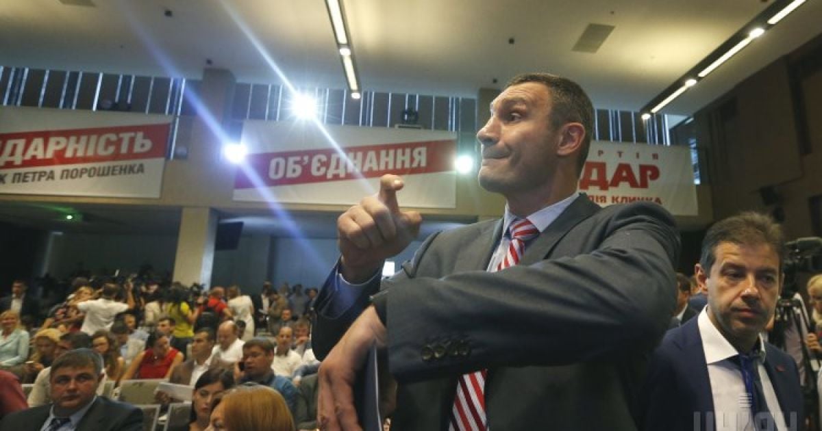 Кличко стал лидером объединенной партии / © УНИАН