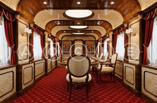 Оздоблення путінського “бункеру на колесах” / Twitter / © 