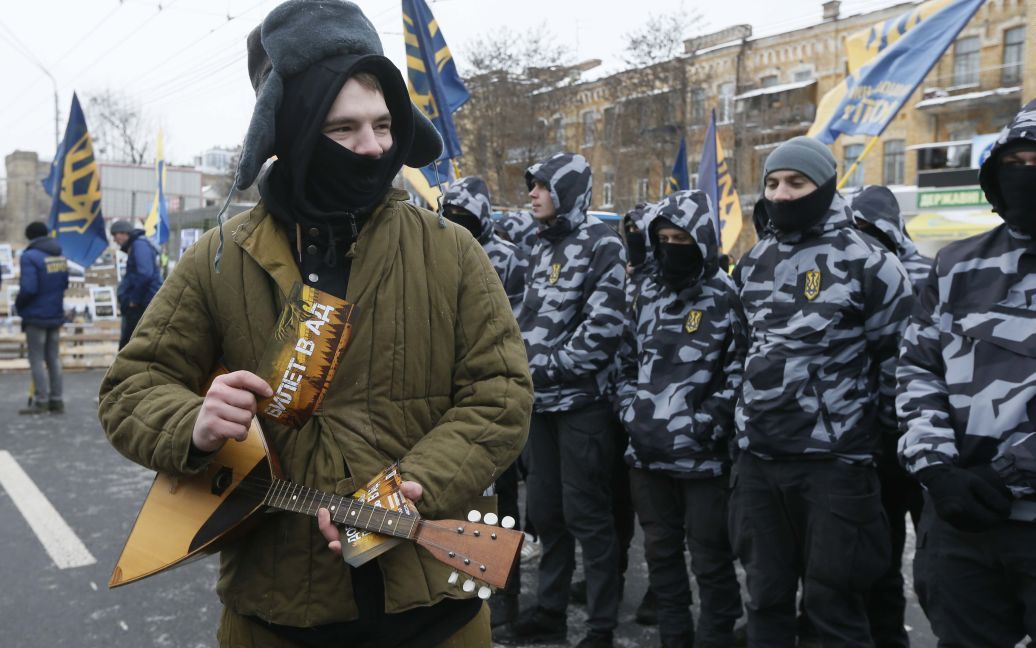 Акция под посольством РФ / © Reuters