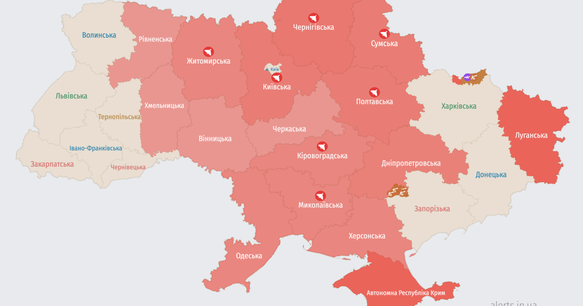 Мапа тривог