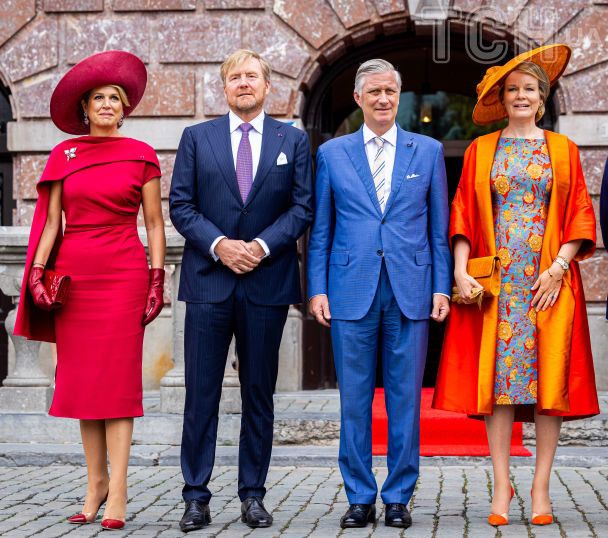 Королева Максима та королева Матильда з чоловіками королем Віллемом-Олександром та королем Філіпом / © Getty Images