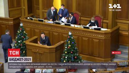 Верховная Рада приняла государственный бюджет на следующий год