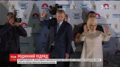 Ердоган призначив свого зятя на посаду міністра фінансів країни