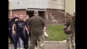 Скриншот с видео стычки между местными и работниками ТЦК в Черкассах