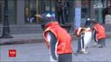 Пингвины в центре мегаполиса поздравили китайцев с наступающим Новым годом