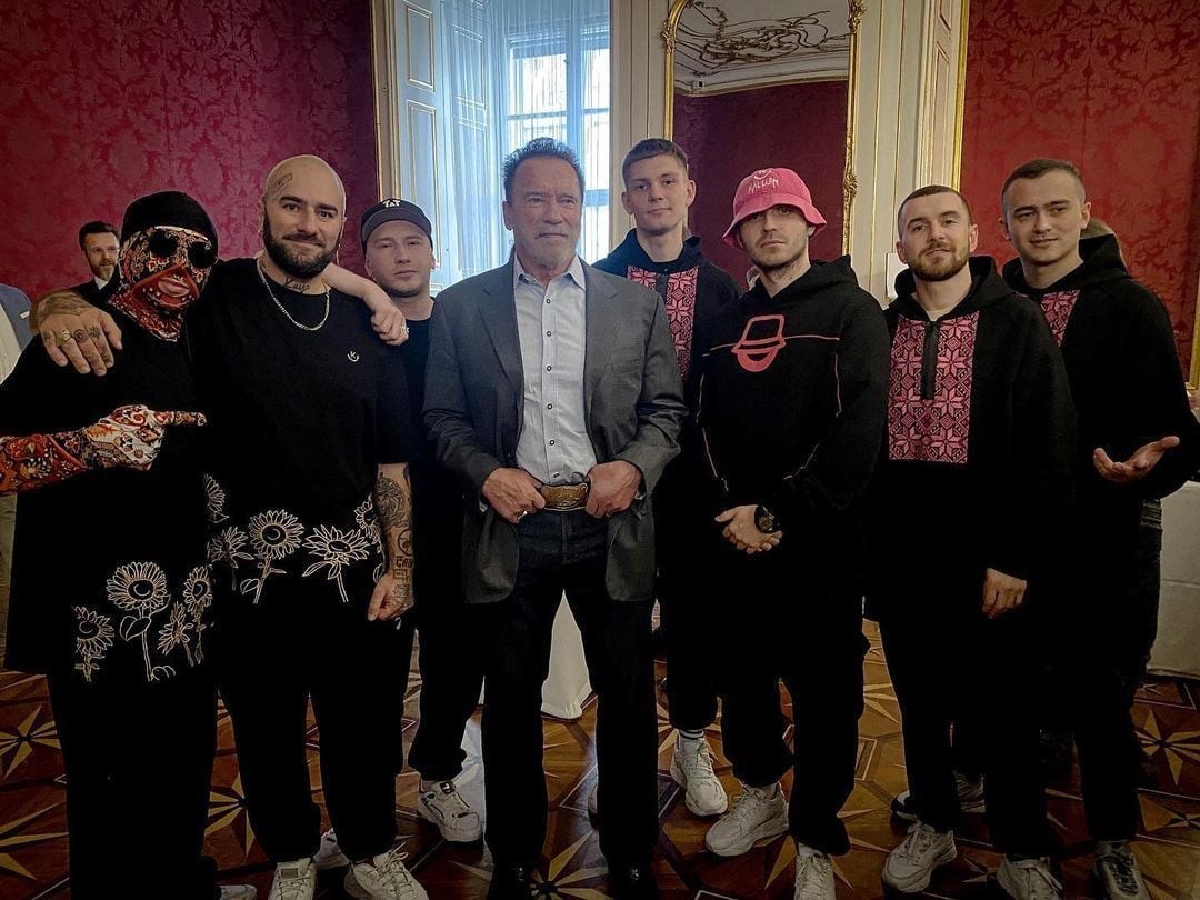 Оркестр Калуша и Арнольд Шварценеггер / © instagram.com/kalush.official