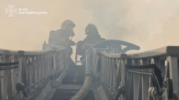 Удар по гражданскому объекту пищевой промышленности в Житомире.